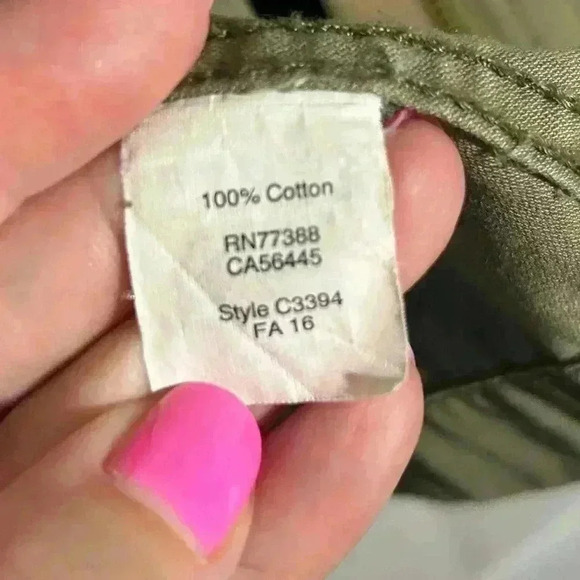 Madewell Army Green Utility Fall/Spring Jacket Size Small. Gently pre-worn. - Picture 5 of 6